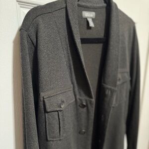 Men’s Cardigan Sweater (Small - Gray) | Kenneth Cole